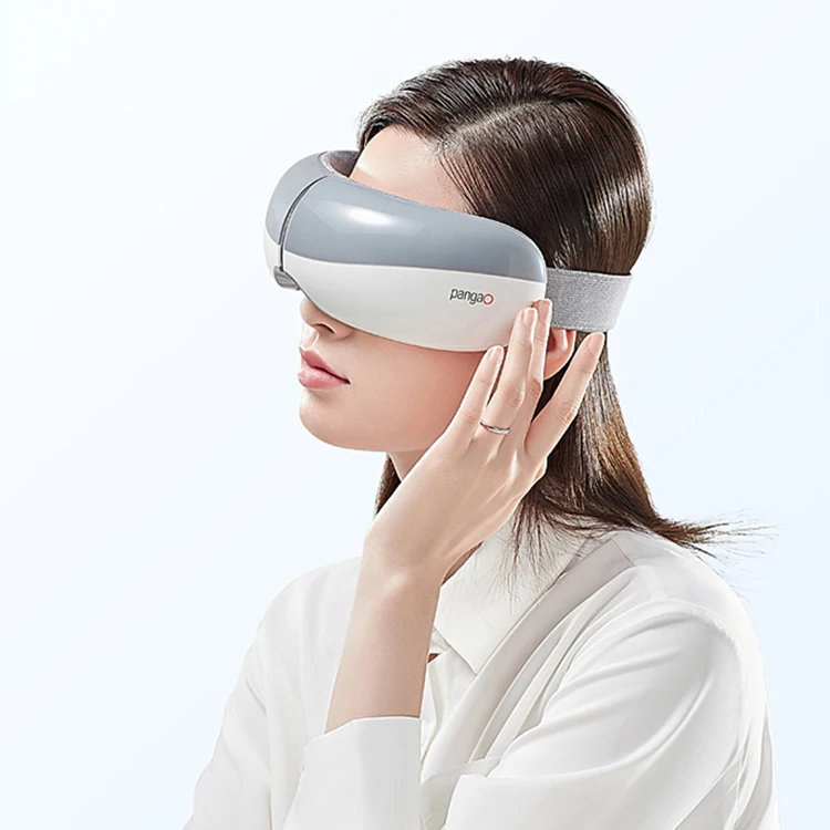 Portable Wireless High Frequency Vibration Electric Smart Heating Air Compression Eye Massager Device with Music