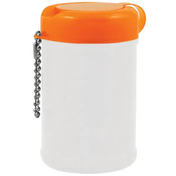 mini antibacterial wipe canister key chain 30ct