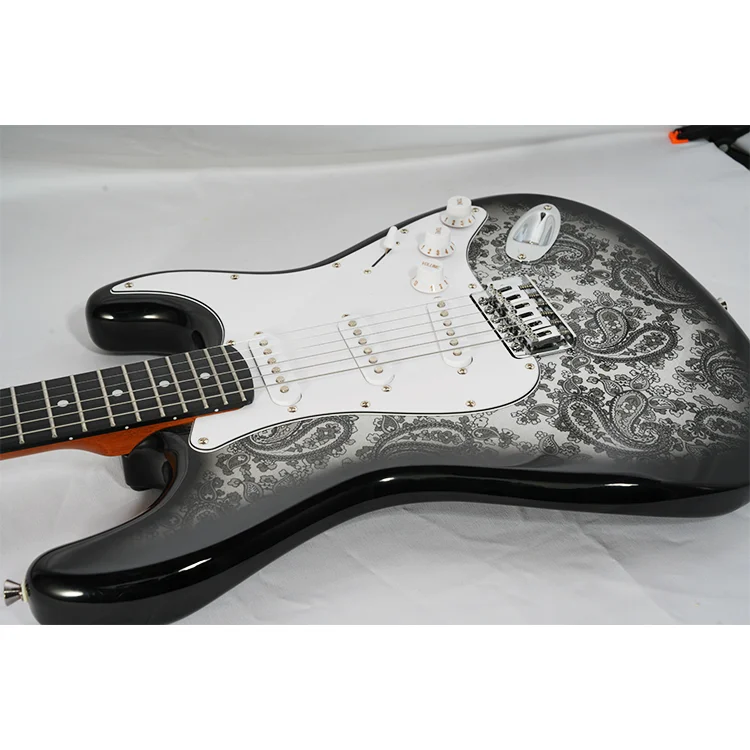 Made in China e-shop wholesale price Custom Carved panel 6 steel strings beginner st electric guitar electric acoustic