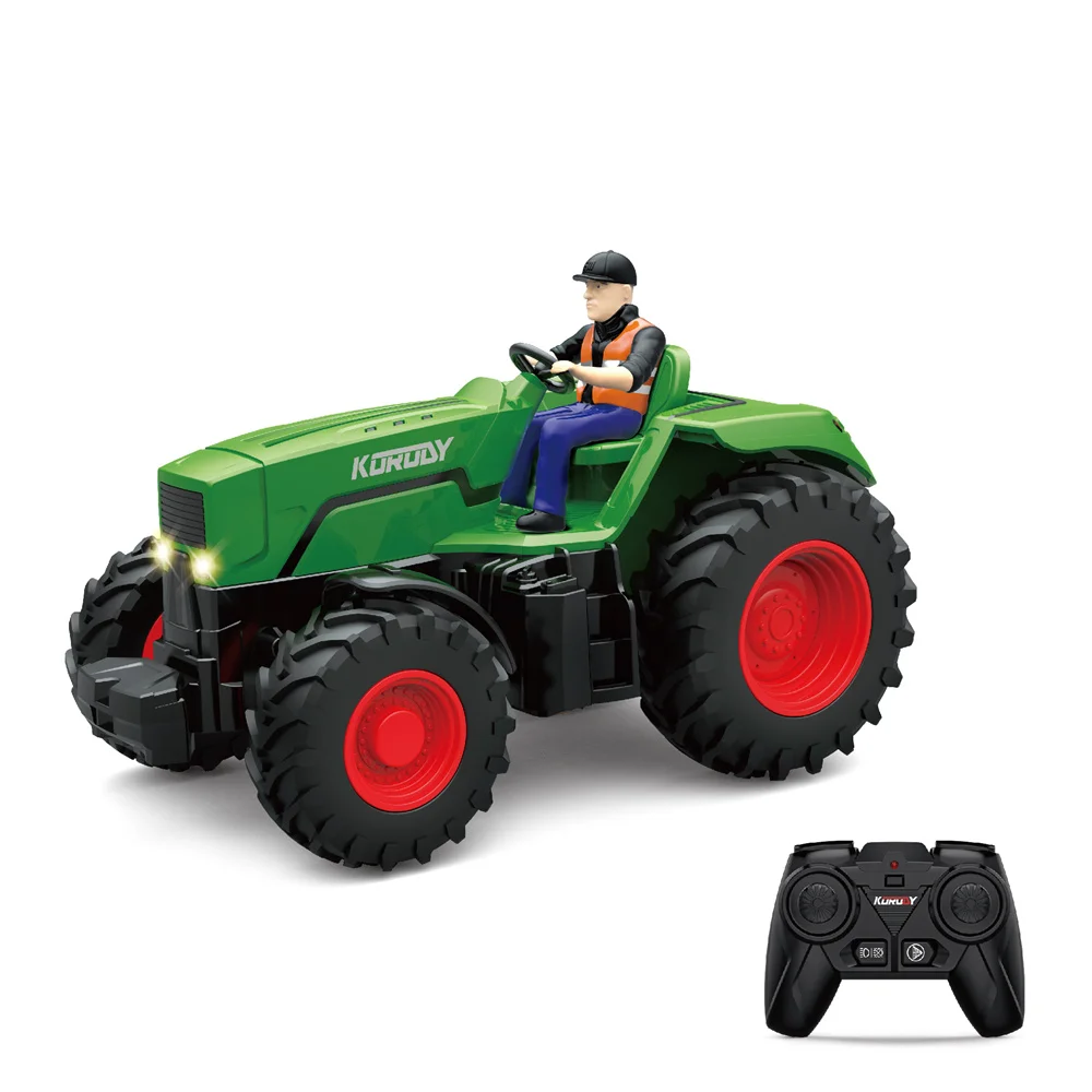 Great Price Mini Remote Control Rc Farm Model Truck High Performance Red Cheap Toy Farm Tractor For Children