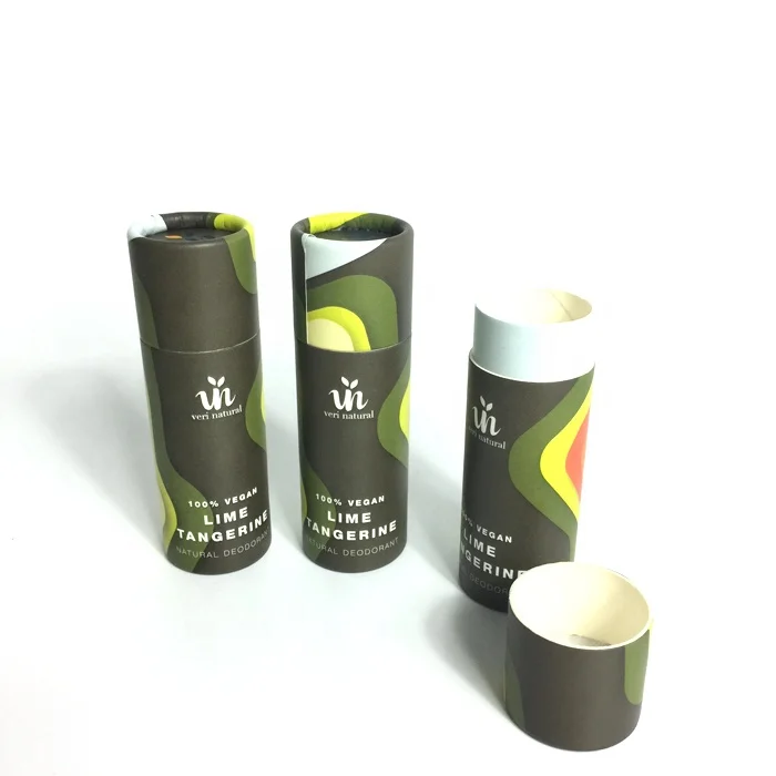 Biodegradable paper tube for lip balm mini lip balm push up containers