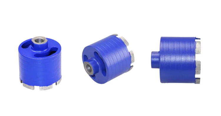 Top Seller 1/2 Female Thread 72mm*115L Industrial Diamond Dry Core Drill Bit with Moon Groove for Dry Drilling Brick Block