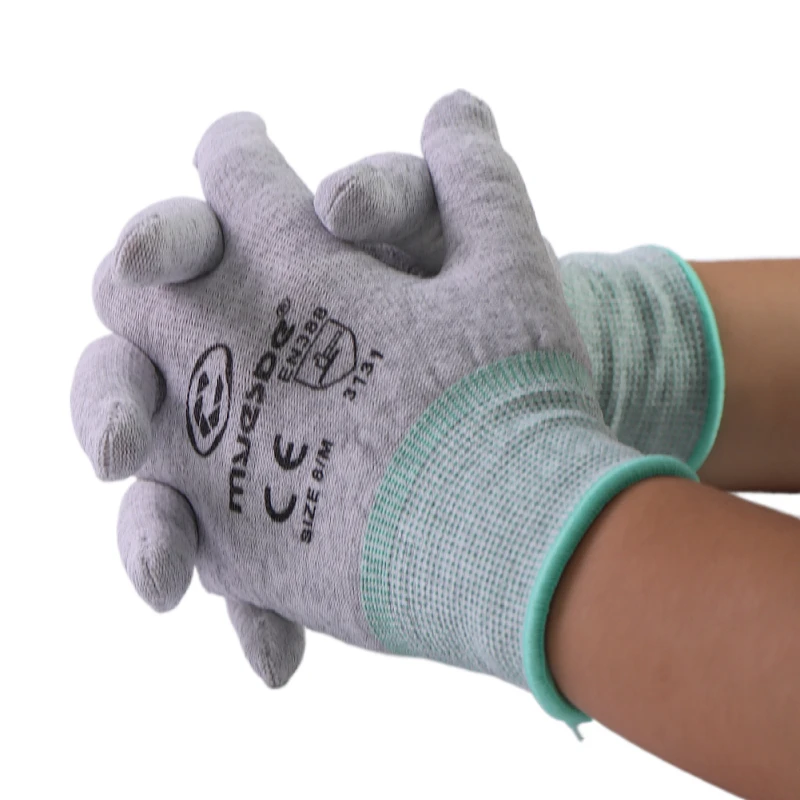 Flexible Anti-static Glove Electric Factory Industrial Safety Work Glove With Carbon Fiber