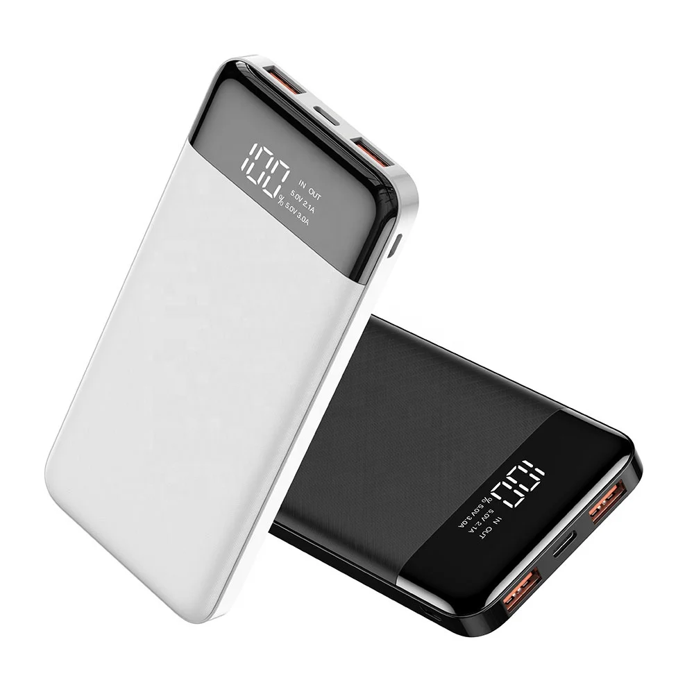 New Product Oem Gift Li-Polymer Powerbank 2021 Power Bank 10000mah With Cable