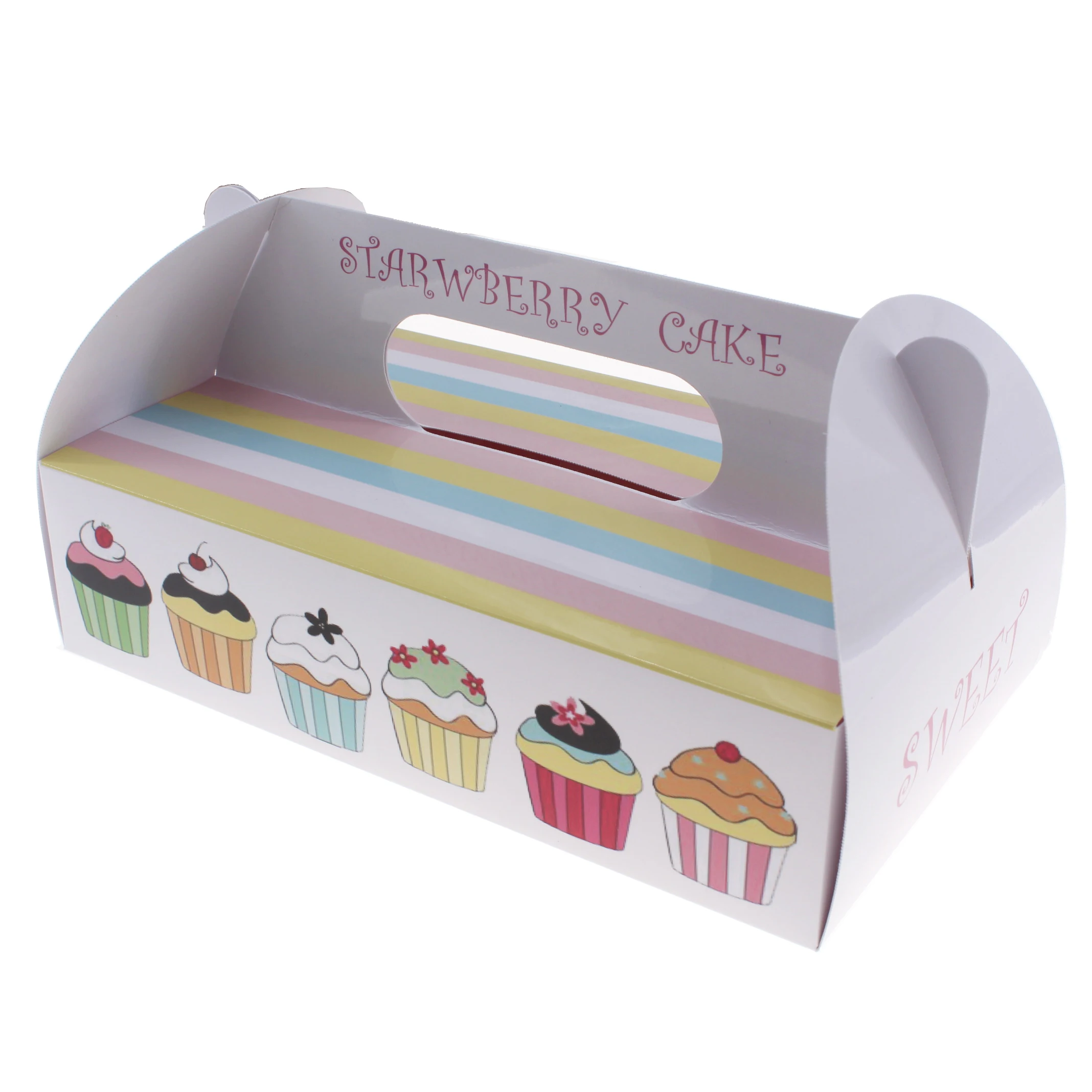 Custom Coated Paper Baking Cake Board Packaging Boxes For Biodegradable Small Cookies Baking Paper Packaging Food Box