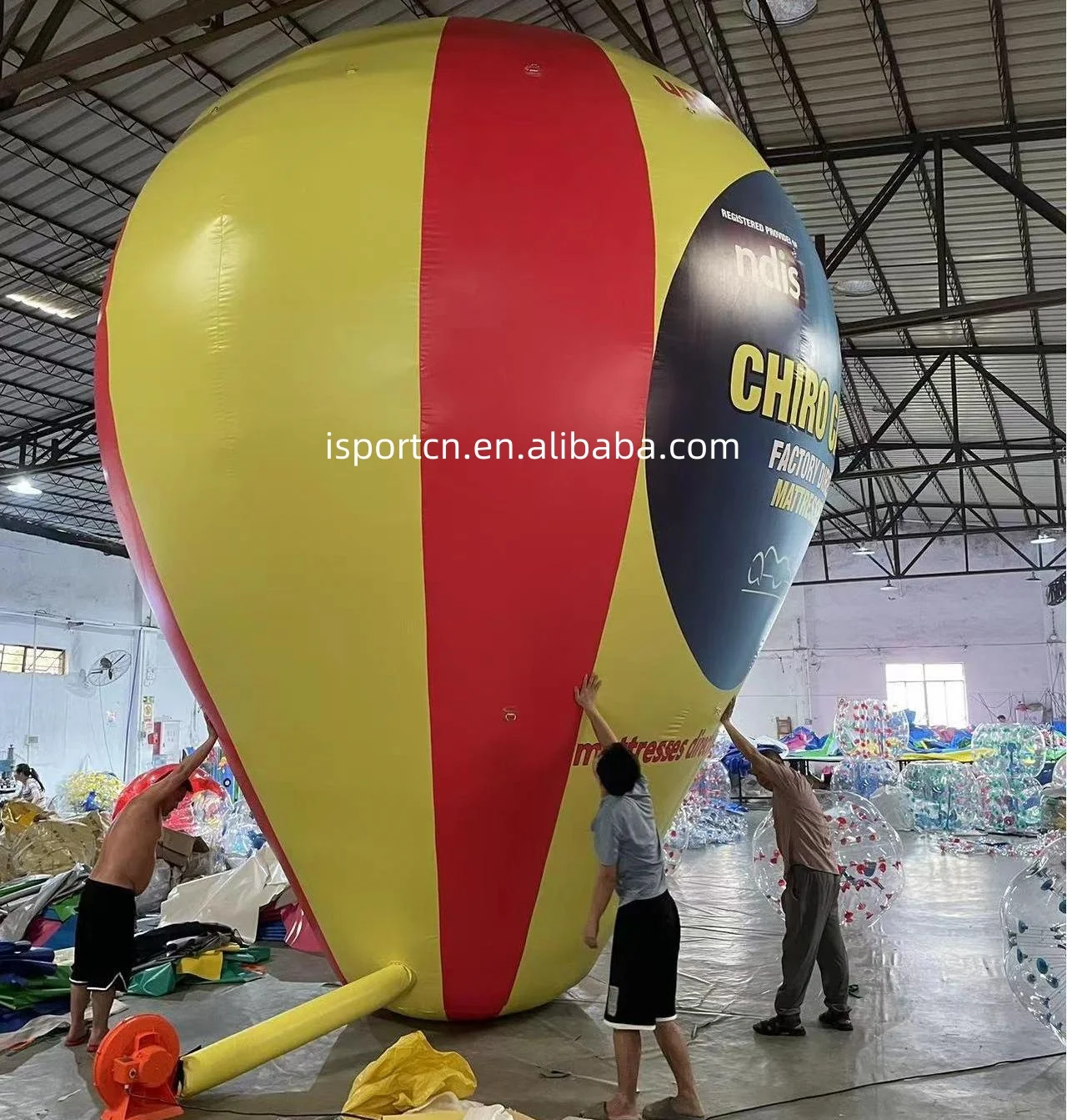 Cheap Inflatable Ground Balloon advertising Remax rooftop Advertising with LOGO and Banner