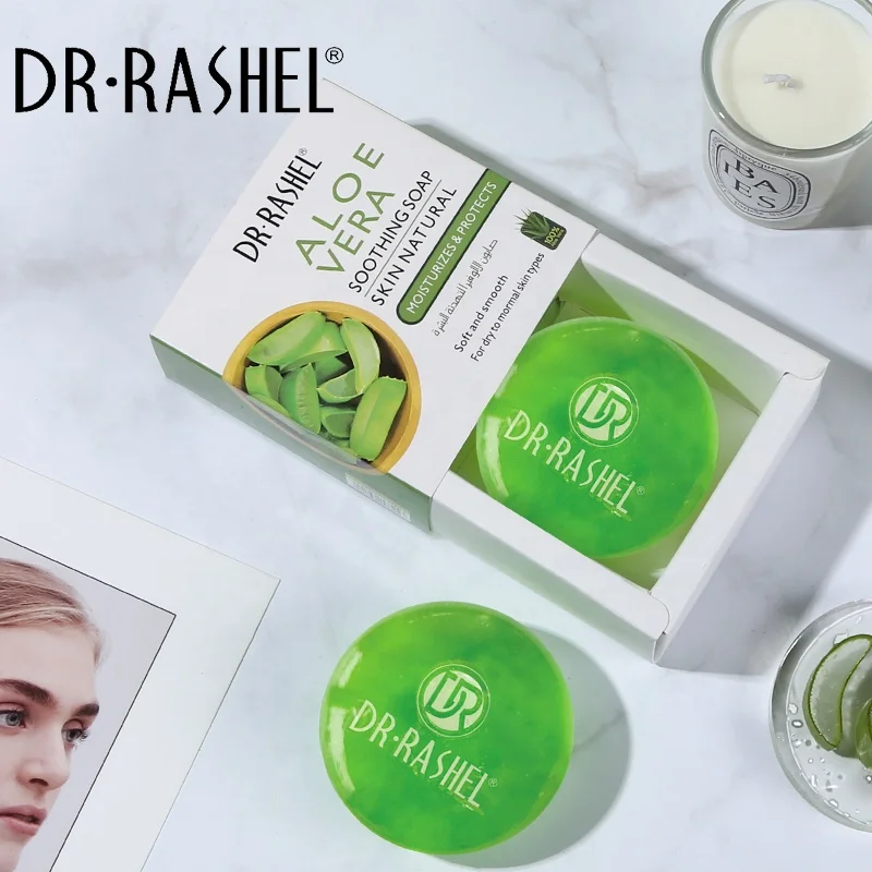 DR RASHEL Moisturizing soft and smooth skin box soap aloe vera  for 100 grams  with money