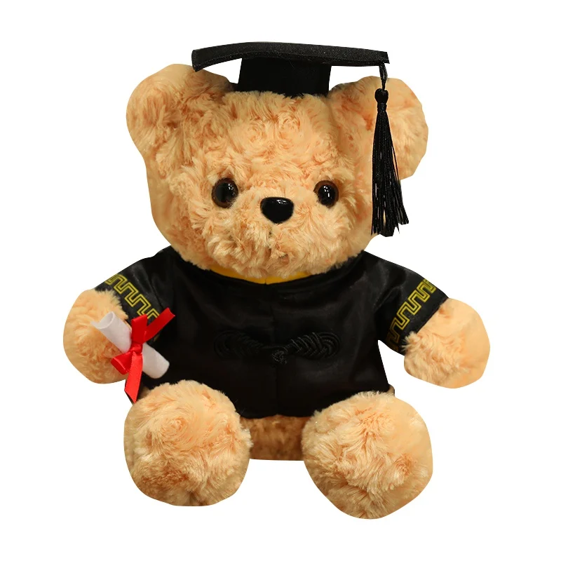 25cm High quality factory wholesale teddy bear series multiple kinds of teddy bears with silk scarves