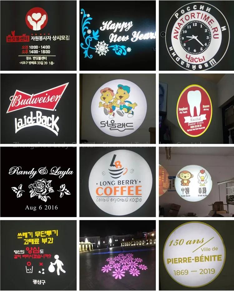 Outdoor Advertising 80 Watt Logo Projector Led Rotating Gobo Christmas Projector Lights
