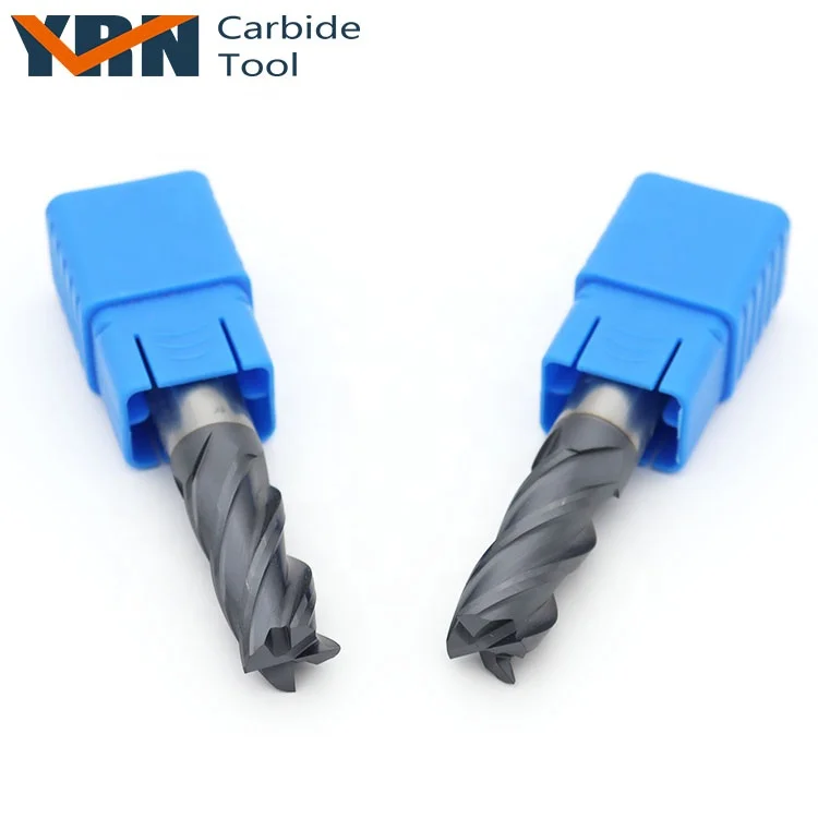 Anti-vibration Solid Carbide 4 Flute End Mill Up Cut End Milling Cutter
