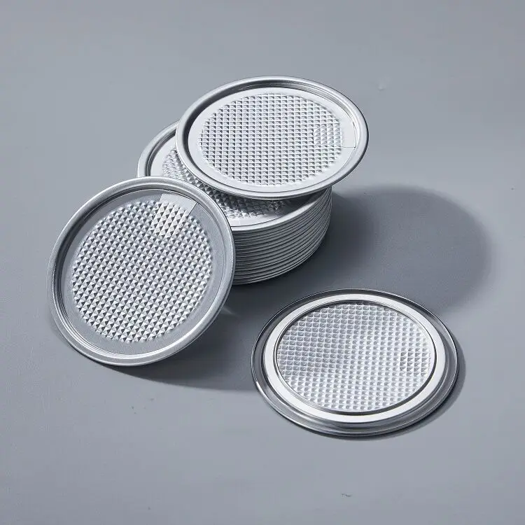 Customized High Aluminum Foil Quality Glass Jar Sealing Can Lid Easy Peel Off Seal Lid for Glass Bottle Can
