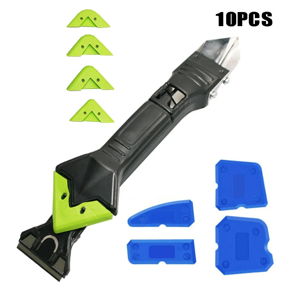 
10 piece set of caulking tool silicone caulking 5 in 1 scraper sealant removal scraper silicone caulking remover 