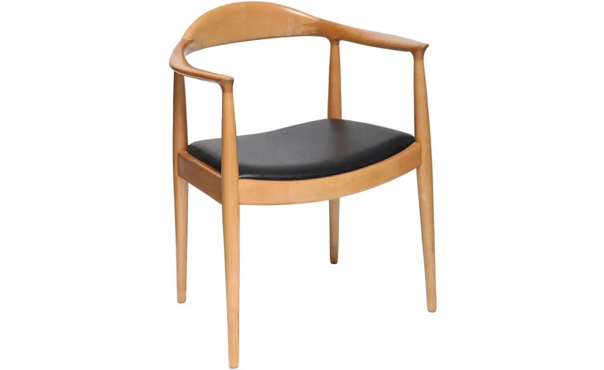 Деревянные стулья с кожаной подушкой Кеннеди подлокотник стул для встречи и конференции