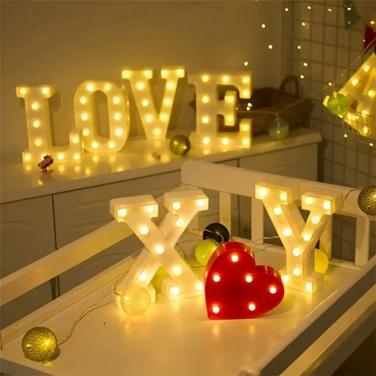 Креативный сушеный цветок настоящий ночник с надписью LOVE настольная лампа подарок на день Святого