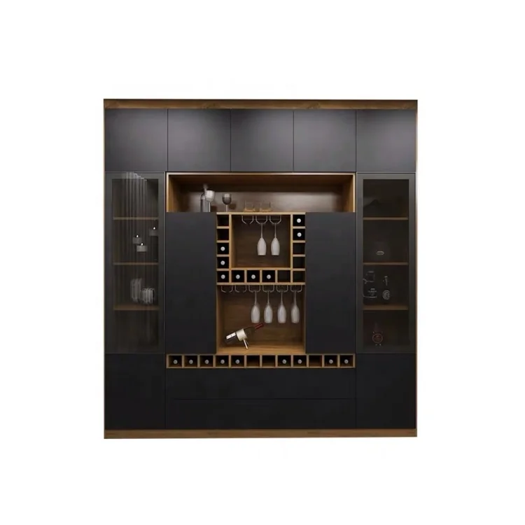 Modern  MDF Wooden Bedroom side storage 6 drawer kitchen cabinets Living Room Furniture