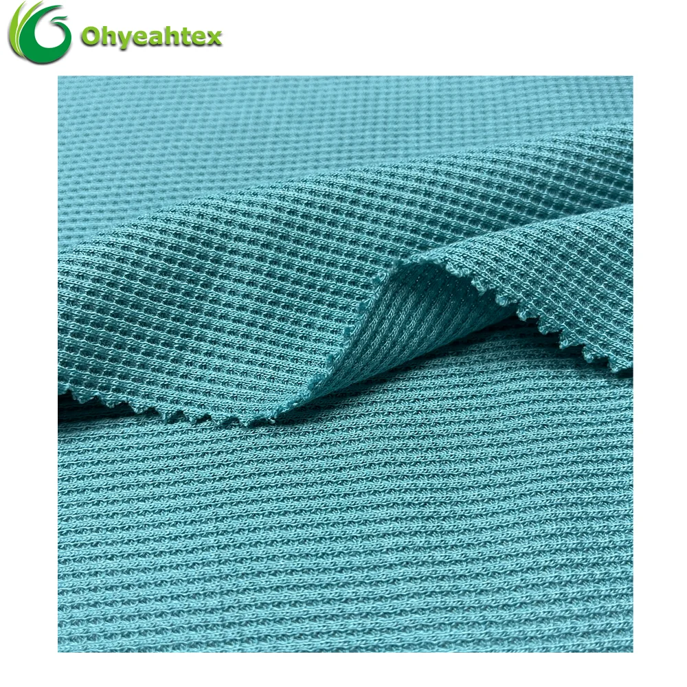 Super Comfortable Bamboo Organic Cotton Waffle Fabric For Kids Clothes