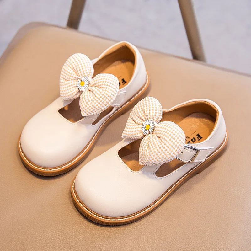  2020 New Fashion Children Princess Dance Shoes Kids Girl Dress Party Lovely Flats Casual Single Walkers Soft Slip-on