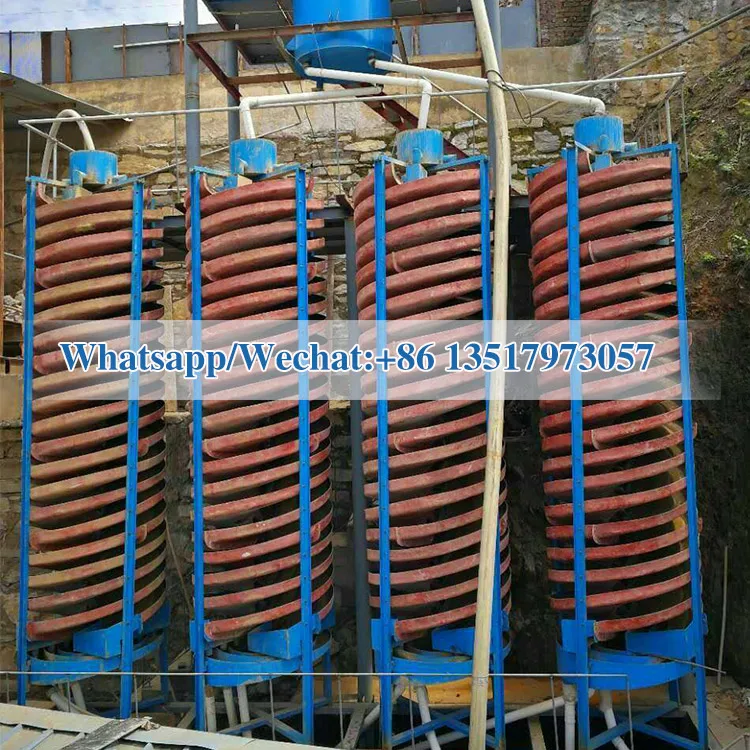 rutile zircon iron ore processing spiral concentrator