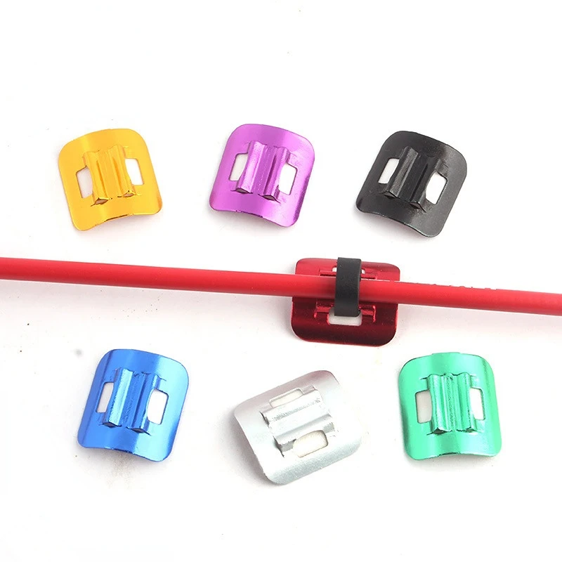 C Shape Bicycle Aluminum Buckle Clip Brake Cable Tubing Conversion Oil Cross Line Clip Tube Fixed Clamp Frame