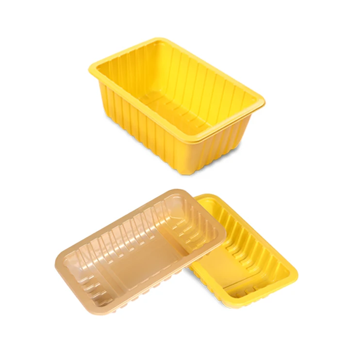 Tipack Biodegradable Tray Disposable eco-friendly Cold Fresh Meat Chicken Tray Disposable