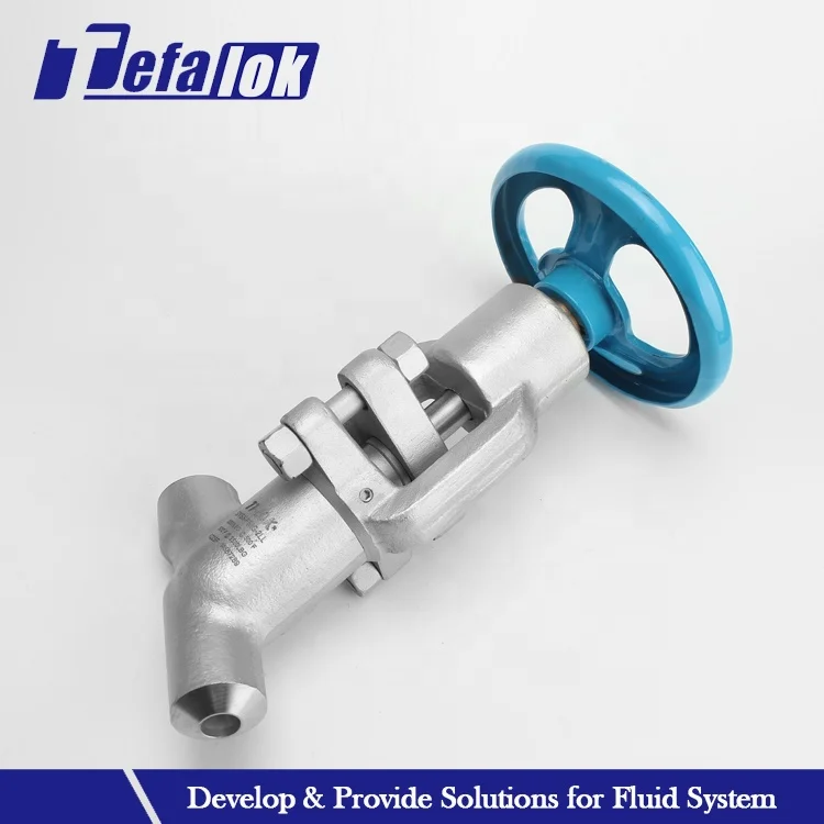 High Quality Carbon Steel Globe Valve Two Piece ss316 Forged 65 Degree Bolted Bonnet Globe Valve Butt Welded Globe Valves