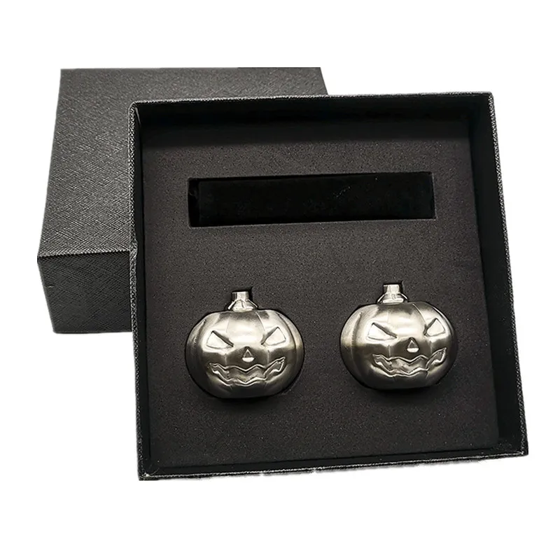 Customized OEM pumpkin shape reusable whiskey stone red wine ice cube