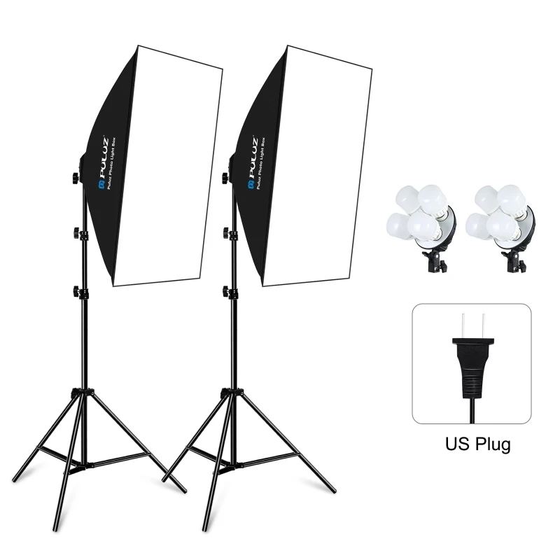 PULUZ Softbox Light Kit 2 PCS 50x70cm Professional Photo Studio Photography Light