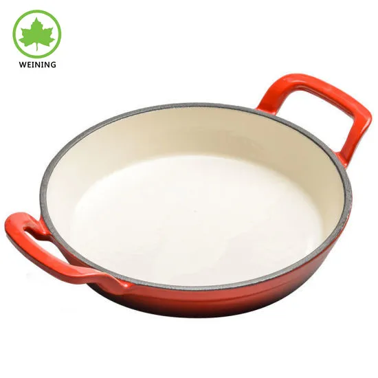 Pre-Seasoned Backing Pan Cast Iron Skillet for Cooking Cast Iron Enamel Pan Support for Household