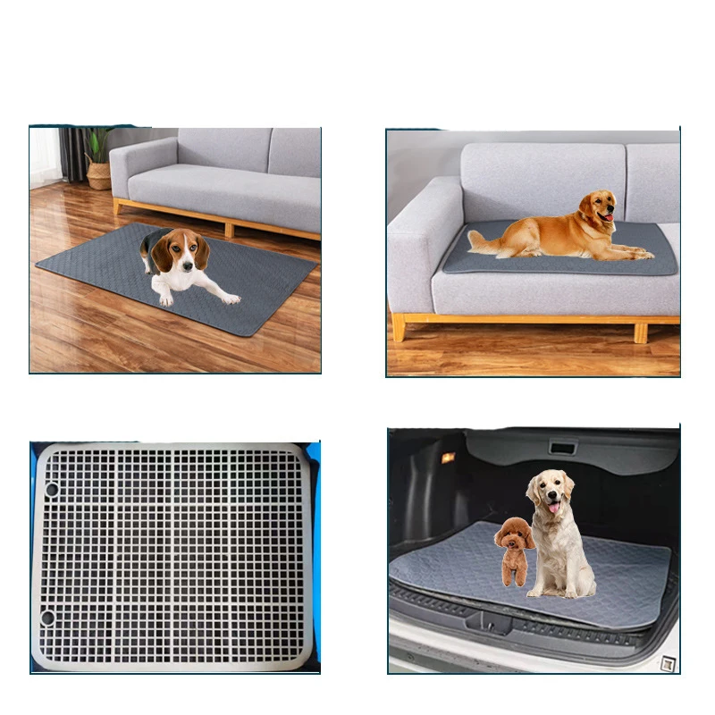wholesale custom size washable puppy pee training mats dog cat pet absorbent underpad for home and car