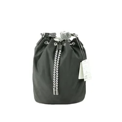 Crown Polyester PU Drawstring Bag Large Bucket Bag Japan Style Handbags