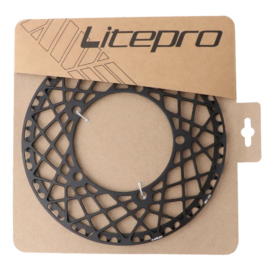 Велосипедная звезда Litepro, складной велосипедный однодисковый велосипед 53/56/58T, звездочка, звездочка, BMX, дорожный велосипед, BCD 130 мм, кривошипная система, алюминиевый сплав