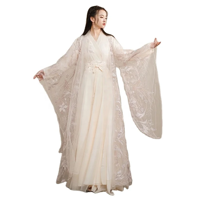Chinese traditional costume hanfu Costume of ancient TV series Art photography Stage show Fairy clothing