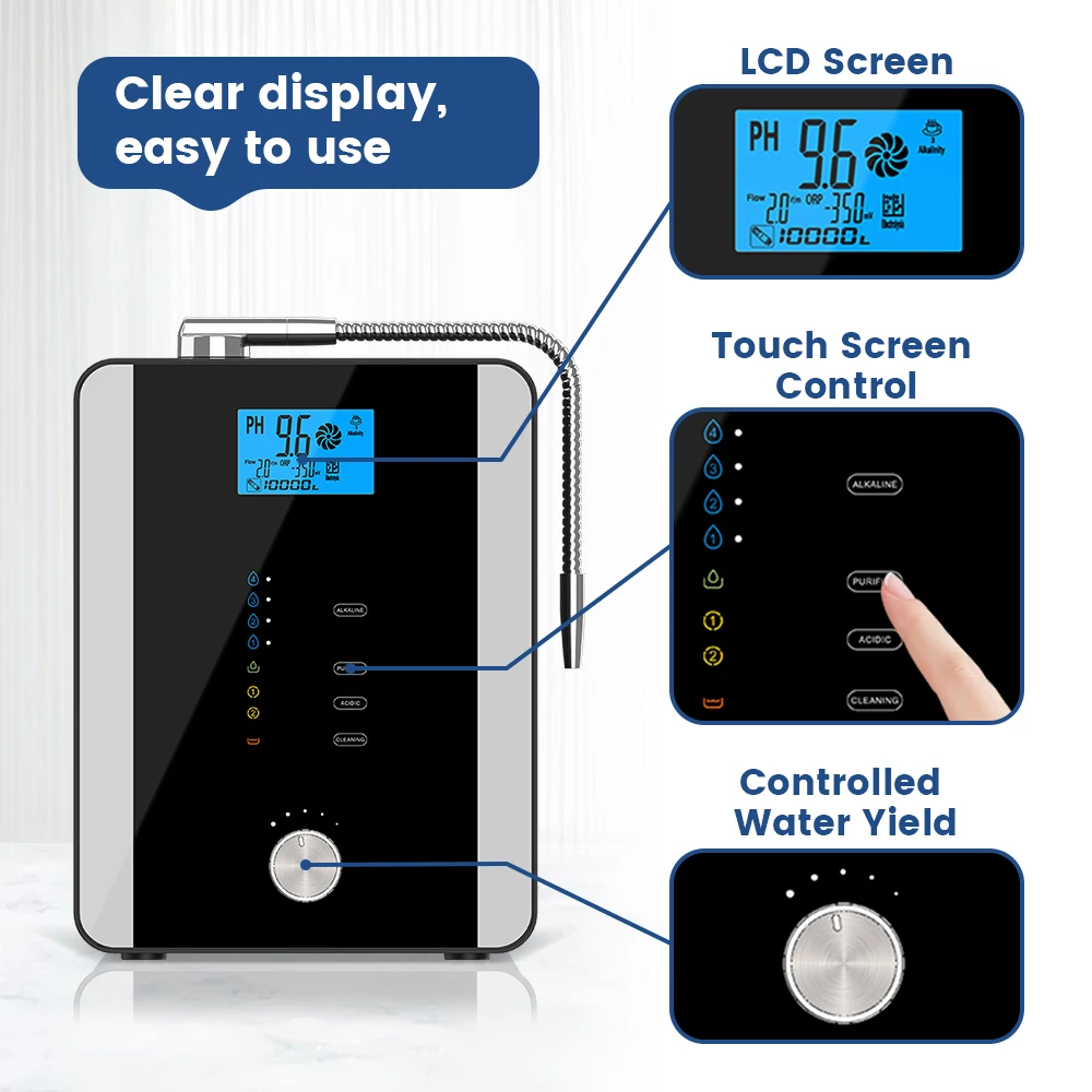 Kangen Water Machine Alkaline Water Ionizer 11 Plates Alkaline Water Filter Machine Japan Technology AL-808D