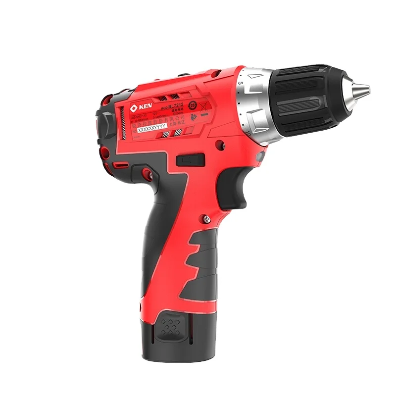 
KEN 12V 10mm Percussion Cordless Drill Set Industrial Grade Power Tools BL6112CB 