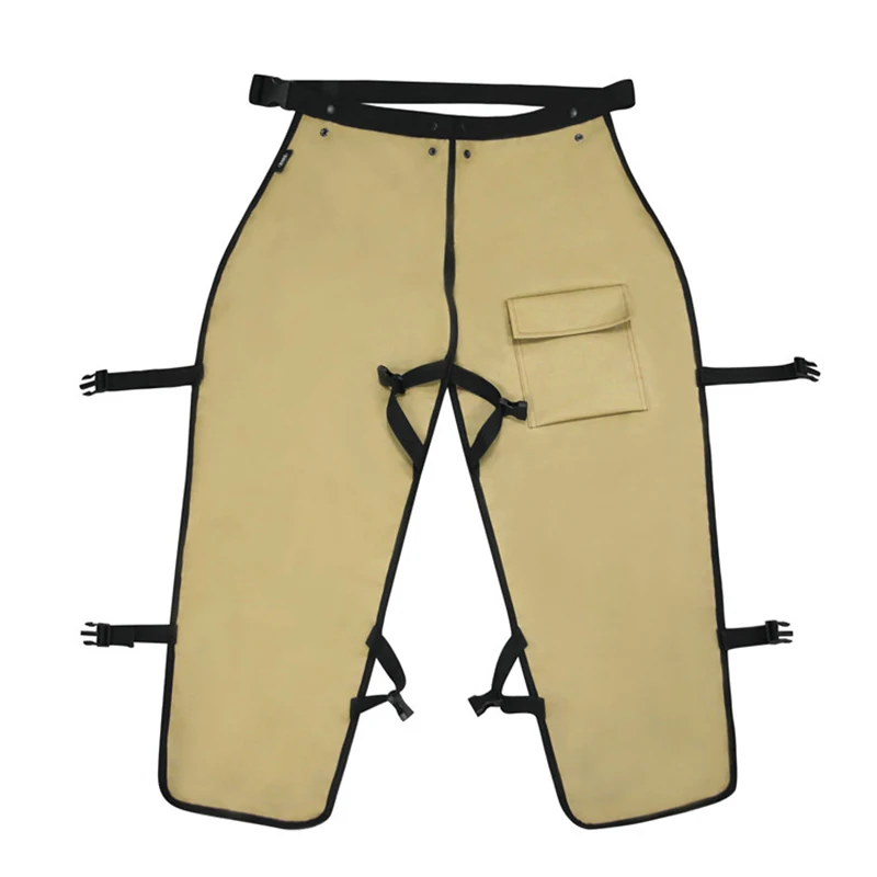 Loggers Forest Workers Protective Chain Saw Pants 7 Layers Chainsaw Pants Apron Style Technical Wrap Chainsaw Chaps For Men