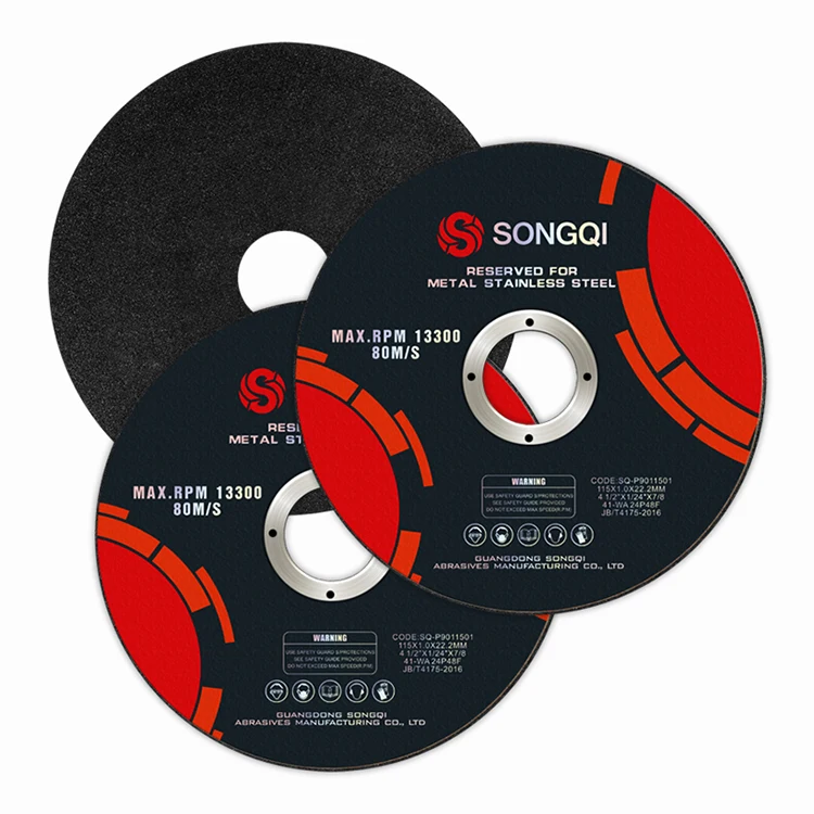 Производитель SONGQI 115*1 2*22 2 мм 4 5 дюйма диско-кортовые отрезные диски абразивный режущий диск для резки металла и нержавеющей