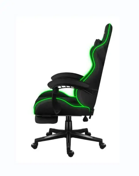 Wholesale Black Silla Gamer Racing Chair RGB Gaming Chair Computer Gamer Chair PC With Footrest