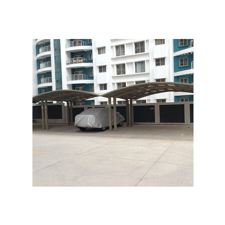 Waterproof Aluminum Double Carport With Pc Roof