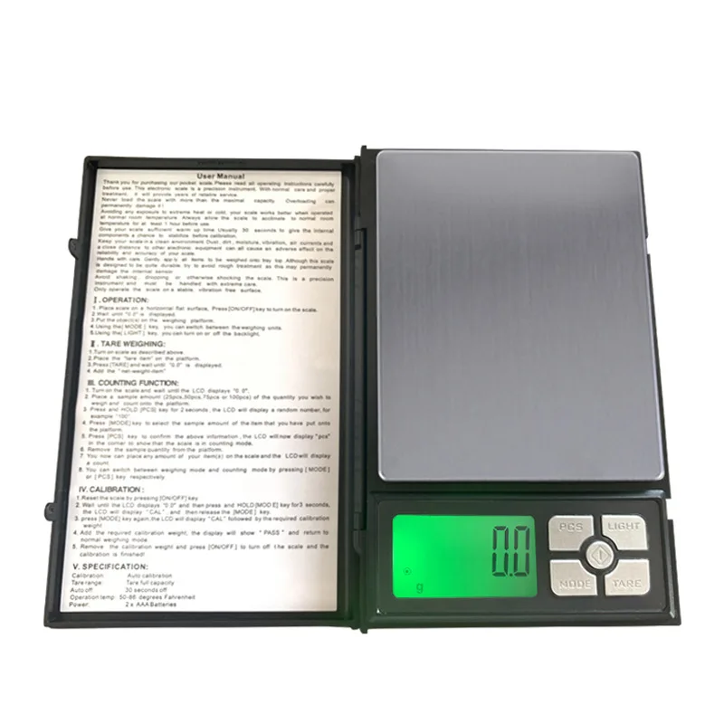 Digital Fine Commercial  Mini  Smart Portable  Pocket Diamond Milligram Gold Digital Carat Gsm  600g/500g/0.01g Jewelry Scale