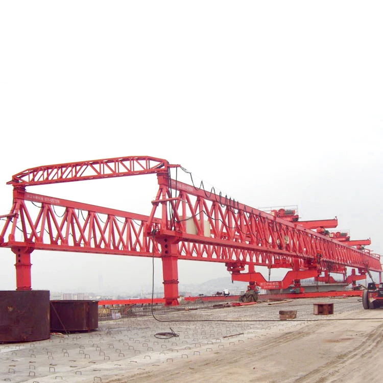 Professional design 100 ton highway bridge erecting beam launcher crane