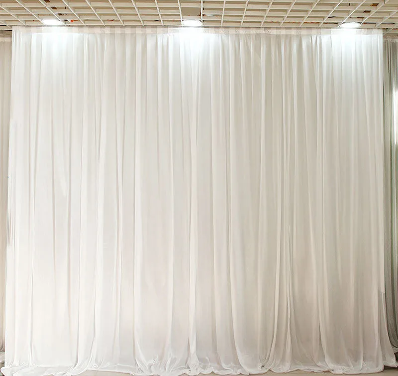 Ice silk 3*3m wedding backdrops white red blue stage background decoration wall wedding birthday party curtain backdrop cloth