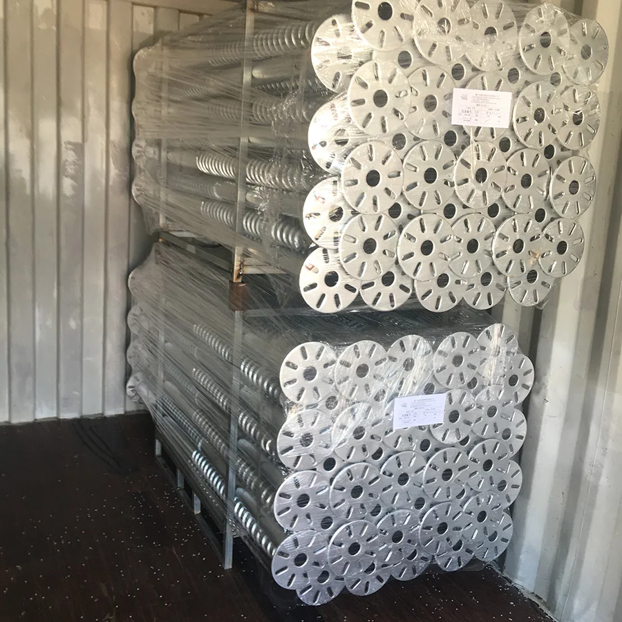 solar ground screw zinc earth anchor screw pile for ground system