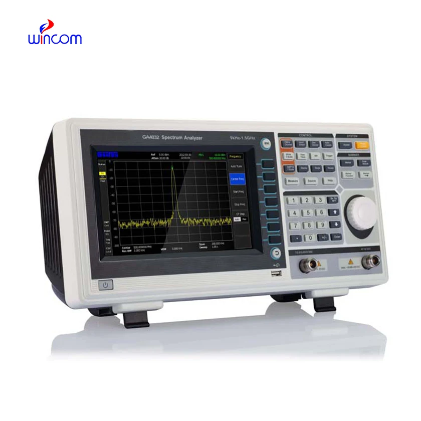 9k-1.5GHz 100Hz-max Frequency Benchtop Sweep Frequency Analyzer Digital Optical Audio Light LED Spectrum Analyzer Display
