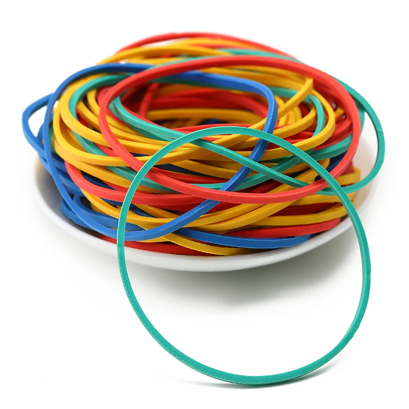 custom synthetic elastic assorted colors rubberbands rubber bands for money