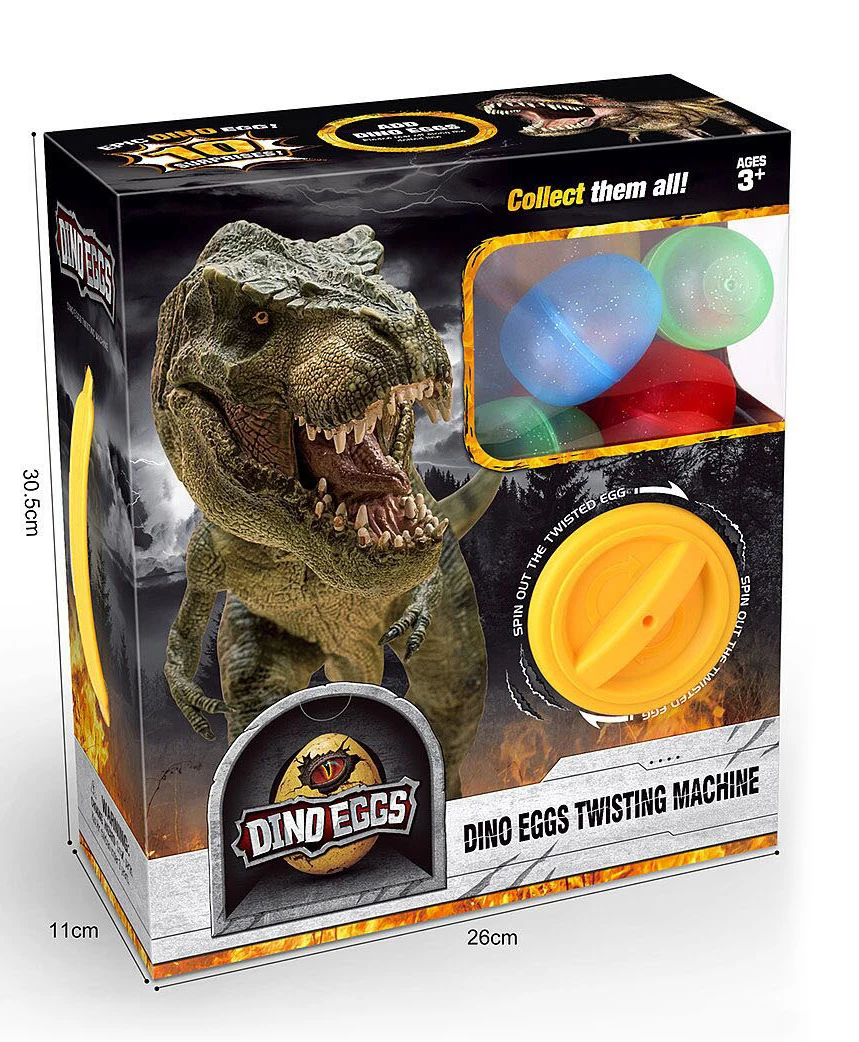 10pcs different kinds colorful small egg packaging cartoon dinosaur figure blind box collectable toys