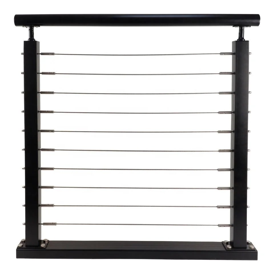 EKOO Top-ranked wire rope stainless cable railings for balcony fencing cable railing deck posts