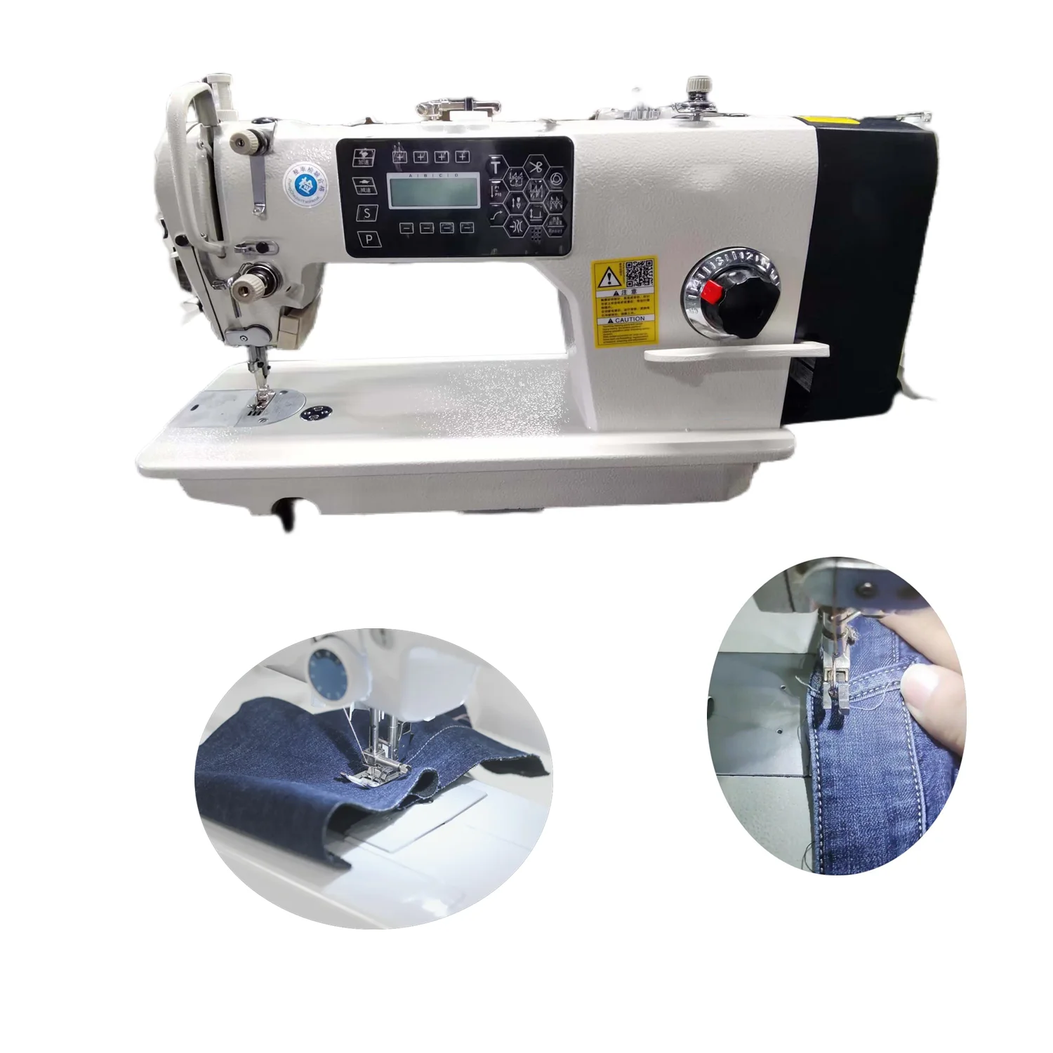 Jukky 8700 Long Arm Sewing Machine High Speed Industrial 220V New Lockstitch Garment Dress Coudre Core Motor