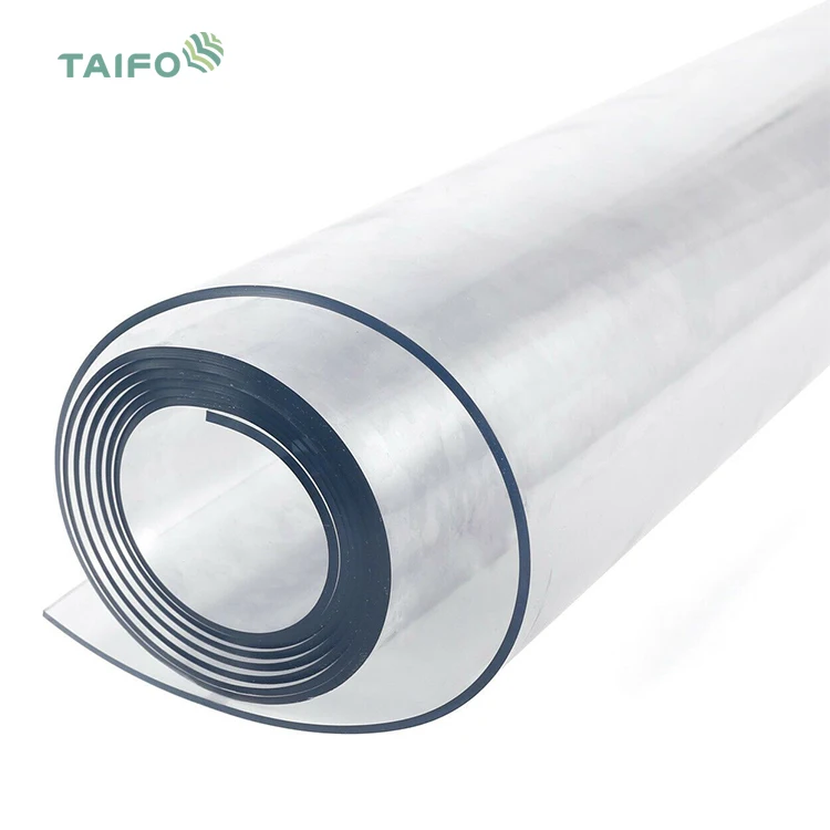TaiFo Custom Clear PVC Desk Chair Mat Plastic Floor Mat Rectangle Floor Protector Chair Mat for Home or Office