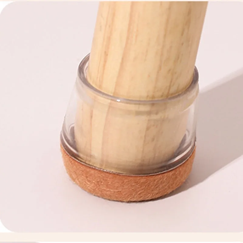 Chair leg floor protectors with felt furniture pads chair glides feet square furniture silicone protection cover