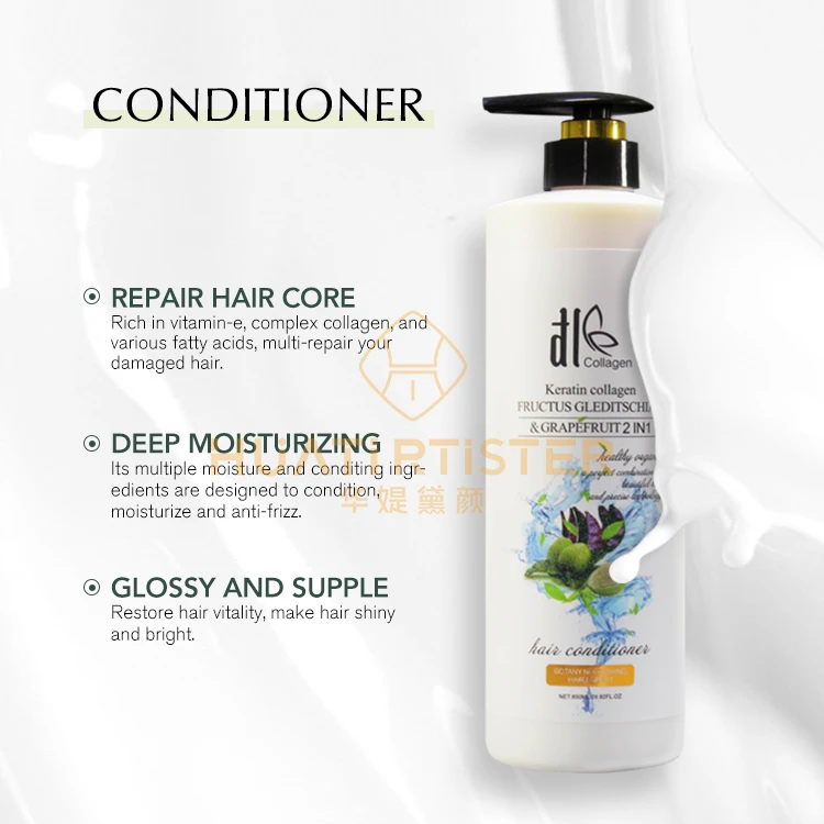 Huati Sifuli Dle FRUCTUS GLEDITSCHIAE GRAPEFRUIT2 IN1 850ML Keratin Collagen Repairing Moisturizing Hair Care Conditioner